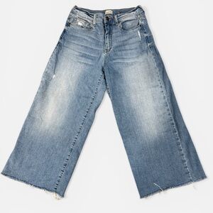 Sneak Peek Wide Leg Cropped Culotte Jeans Women’s size 27